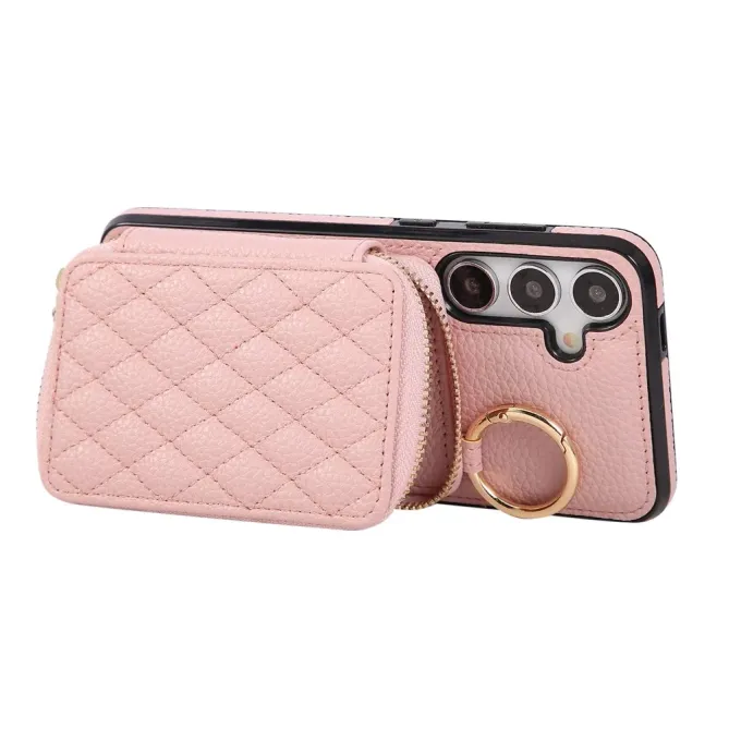 Coque Samsung Galaxy S26 Porte-monnaie Zippé avec Bandoulière | Zippe
