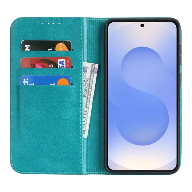 Flip Cover Samsung Galaxy S26 Imitation Cuir Rétro