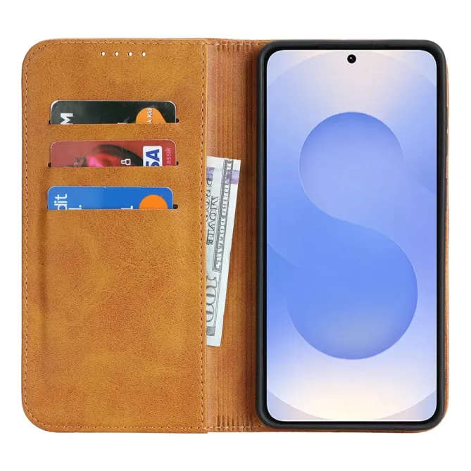 Flip Cover Samsung Galaxy S26 Imitation Cuir Rétro