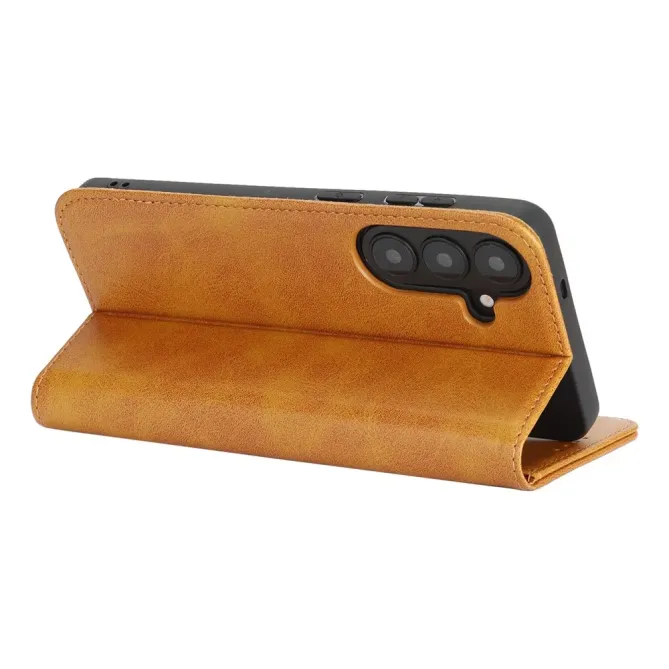 Flip Cover Samsung Galaxy S26 Imitation Cuir Rétro