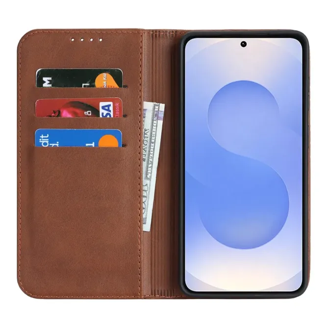 Flip Cover Samsung Galaxy S26 Imitation Cuir Rétro