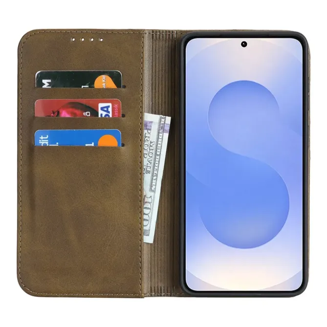 Flip Cover Samsung Galaxy S26 Imitation Cuir Rétro