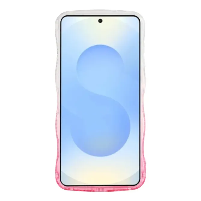 Coque Samsung Galaxy S26 Cadre Ondulé Strass et Léopard Pailleté