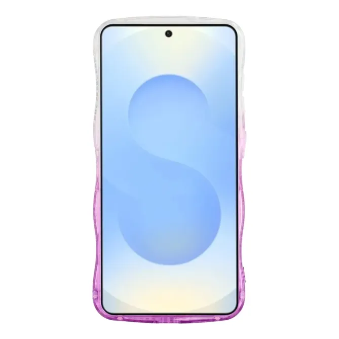 Coque Samsung Galaxy S26 Cadre Ondulé Strass et Léopard Pailleté