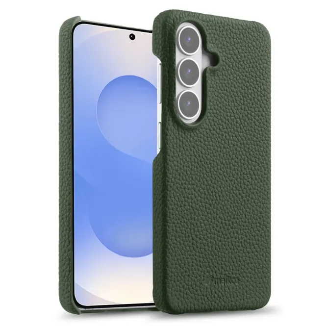 Coque Samsung Galaxy S26 MELKCO Cuir Véritable Magnétique