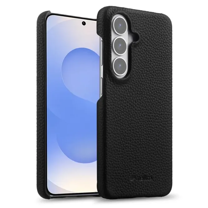 Coque Samsung Galaxy S26 MELKCO Cuir Véritable Magnétique