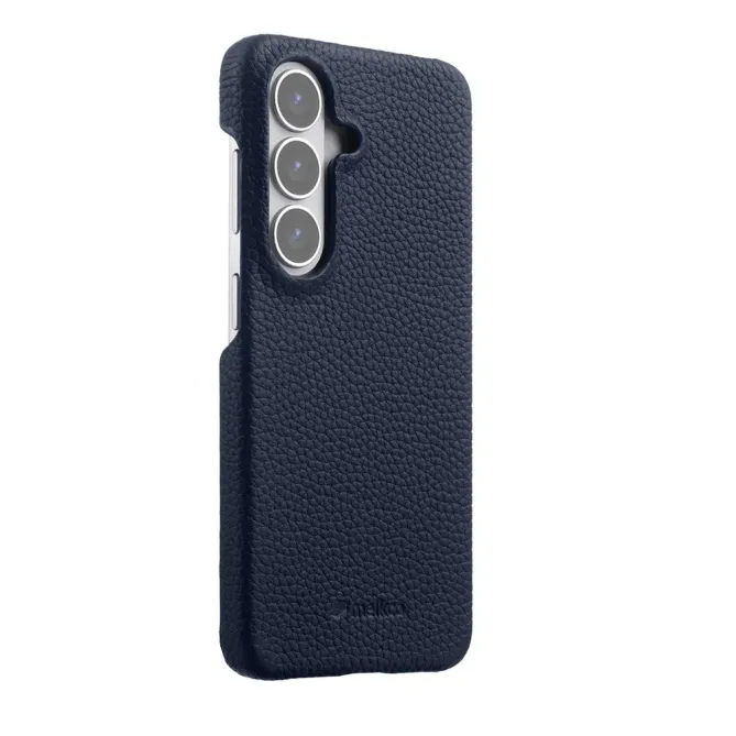Coque Samsung Galaxy S26 MELKCO Cuir Véritable Magnétique