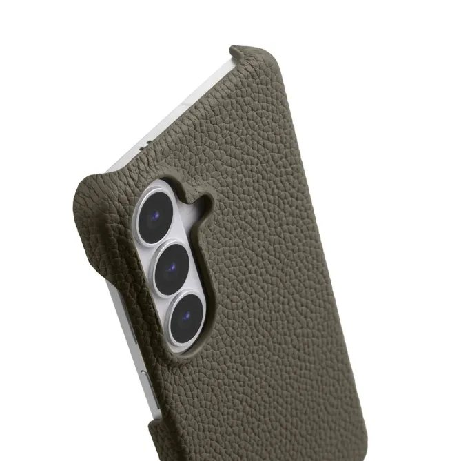 Coque Samsung Galaxy S26 MELKCO Cuir Véritable Magnétique