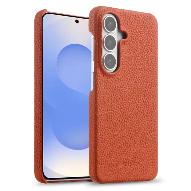 Coque Samsung Galaxy S26 MELKCO Cuir Véritable Magnétique