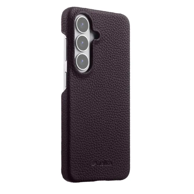 Coque Samsung Galaxy S26 MELKCO Cuir Véritable Magnétique
