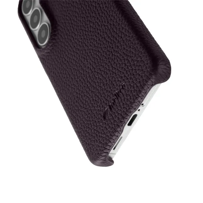 Coque Samsung Galaxy S26 MELKCO Cuir Véritable Magnétique