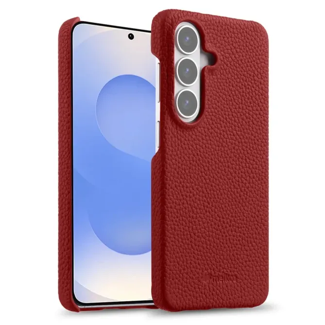 Coque Samsung Galaxy S26 MELKCO Cuir Véritable Magnétique