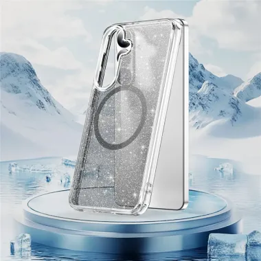 Coque Samsung Galaxy S26 Paillettes Magnétique | Crystal Mag