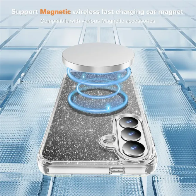 Coque Samsung Galaxy S26 Paillettes Magnétique | Crystal Mag