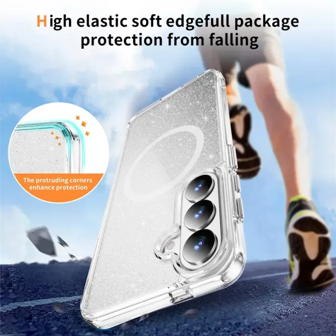 Coque Samsung Galaxy S26 Paillettes Magnétique | Crystal Mag