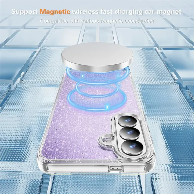 Coque Samsung Galaxy S26 Paillettes Magnétique | Crystal Mag