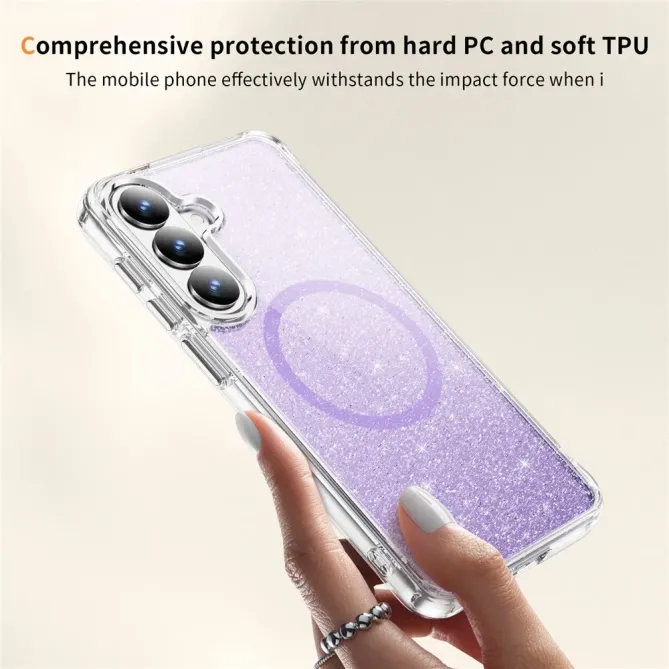 Coque Samsung Galaxy S26 Paillettes Magnétique | Crystal Mag