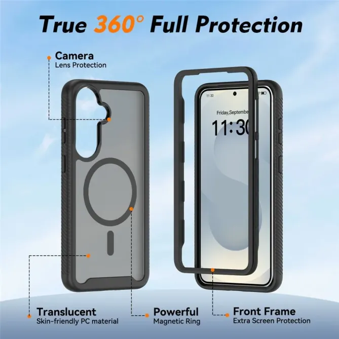 Coque Samsung Galaxy S26 Magnétique Translucide Mate