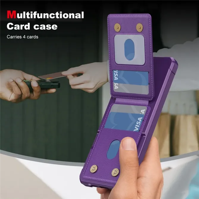 Coque Samsung Galaxy S26 Porte-carte et Support Simili Cuir