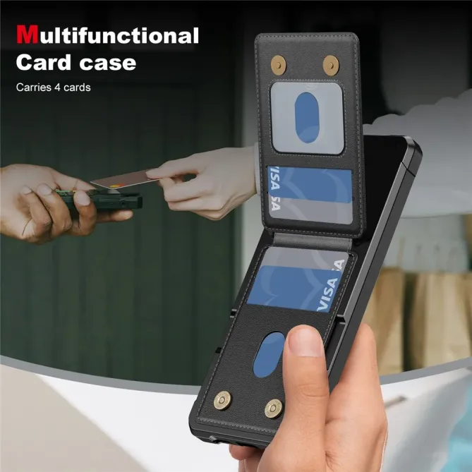 Coque Samsung Galaxy S26 Porte-carte et Support Simili Cuir