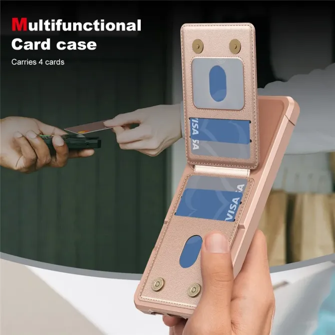 Coque Samsung Galaxy S26 Porte-carte et Support Simili Cuir