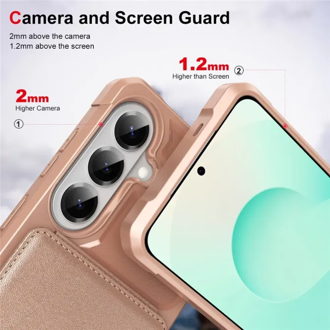 Coque Samsung Galaxy S26 Porte-carte et Support Simili Cuir