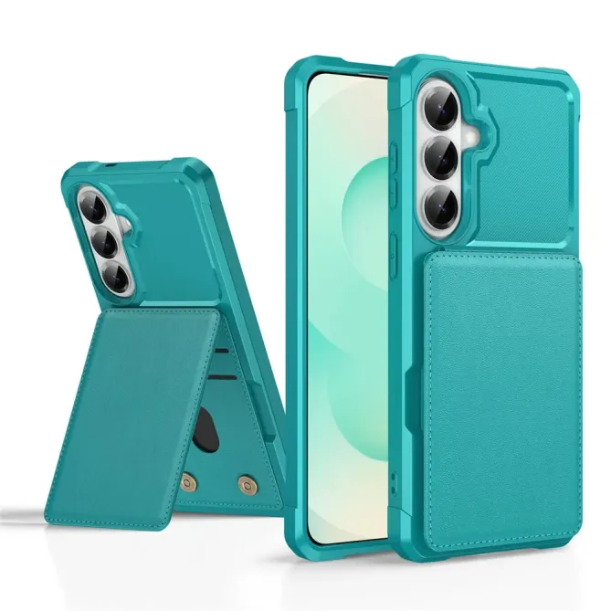 Coque Samsung Galaxy S26 Porte-carte et Support Simili Cuir