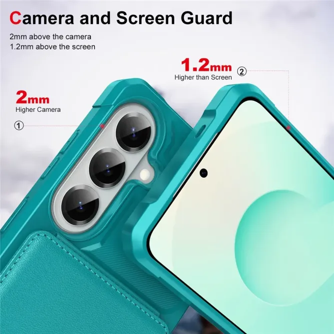 Coque Samsung Galaxy S26 Porte-carte et Support Simili Cuir