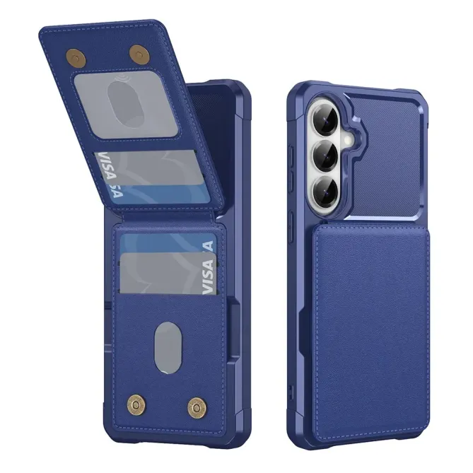 Coque Samsung Galaxy S26 Porte-carte et Support Simili Cuir