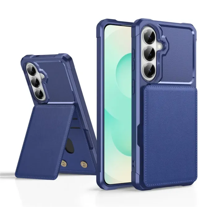 Coque Samsung Galaxy S26 Porte-carte et Support Simili Cuir