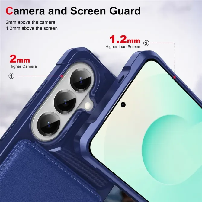 Coque Samsung Galaxy S26 Porte-carte et Support Simili Cuir