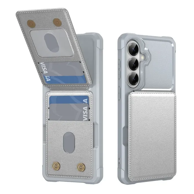 Coque Samsung Galaxy S26 Porte-carte et Support Simili Cuir