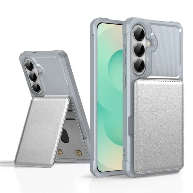 Coque Samsung Galaxy S26 Porte-carte et Support Simili Cuir