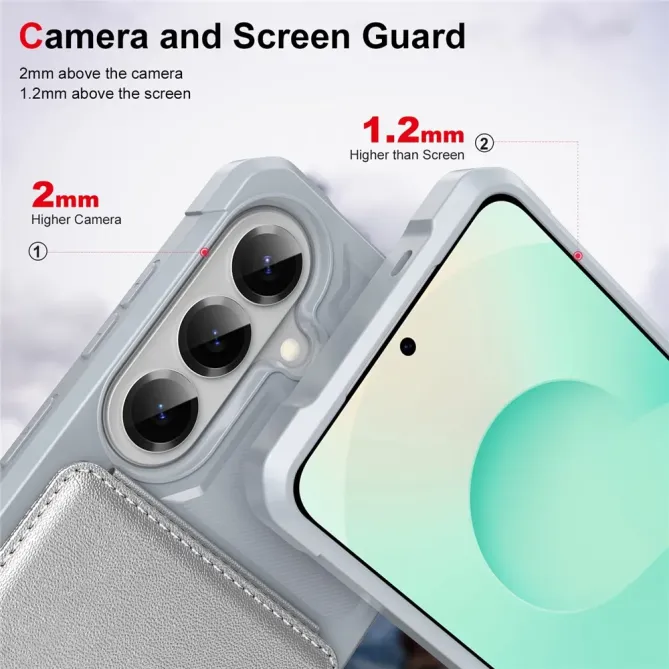 Coque Samsung Galaxy S26 Porte-carte et Support Simili Cuir