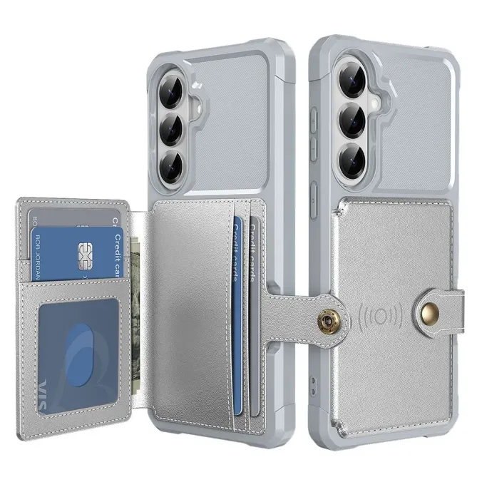 Coque Samsung Galaxy S26 Porte-cartes Simili Cuir et TPU