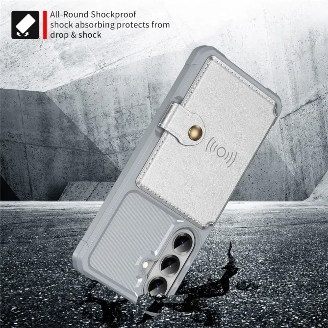 Coque Samsung Galaxy S26 Porte-cartes Simili Cuir et TPU