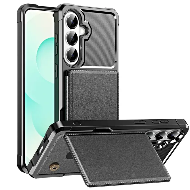 Coque Samsung Galaxy S26 Porte-carte et Support Coins Renforcés