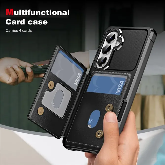 Coque Samsung Galaxy S26 Porte-carte et Support Coins Renforcés