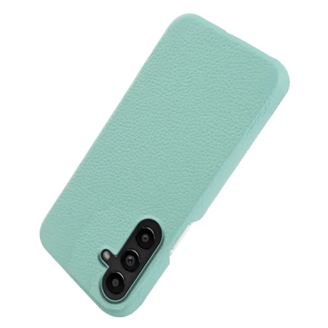 Coque Samsung Galaxy S26 Magnétique Cuir Véritable Litchi