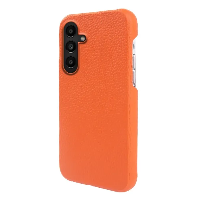 Coque Samsung Galaxy S26 Magnétique Cuir Véritable Litchi