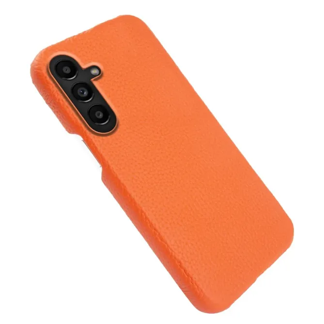 Coque Samsung Galaxy S26 Magnétique Cuir Véritable Litchi