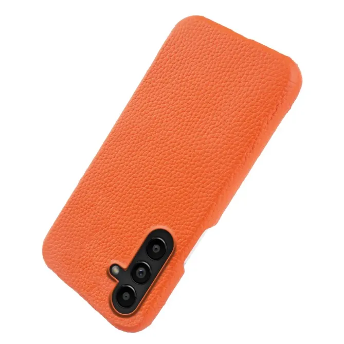 Coque Samsung Galaxy S26 Magnétique Cuir Véritable Litchi