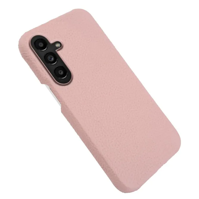 Coque Samsung Galaxy S26 Magnétique Cuir Véritable Litchi