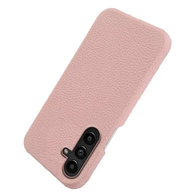 Coque Samsung Galaxy S26 Magnétique Cuir Véritable Litchi