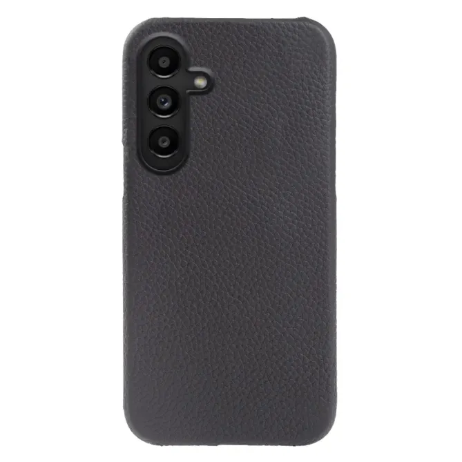 Coque Samsung Galaxy S26 Magnétique Cuir Véritable Litchi