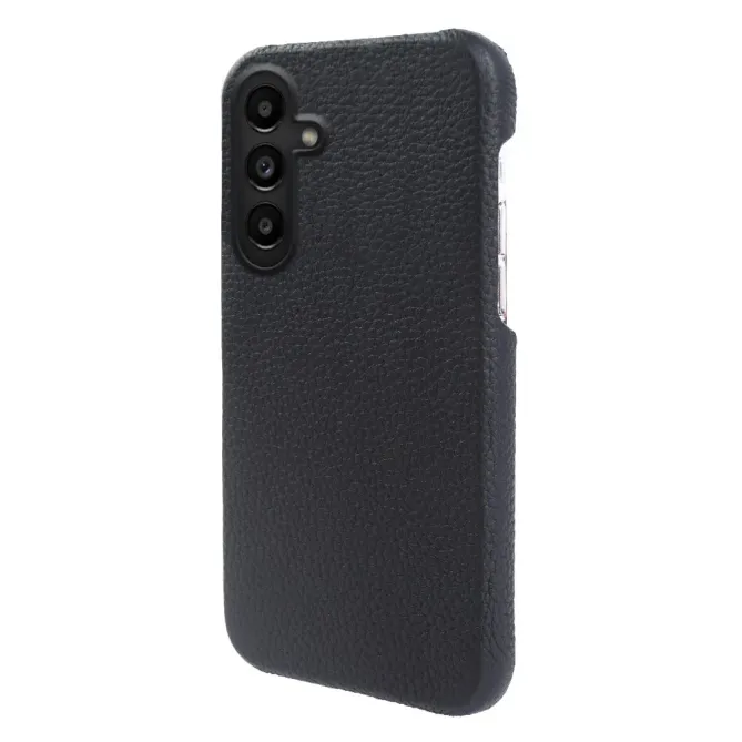 Coque Samsung Galaxy S26 Magnétique Cuir Véritable Litchi