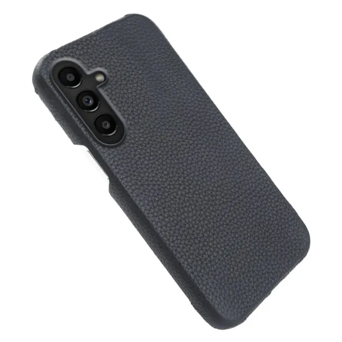 Coque Samsung Galaxy S26 Magnétique Cuir Véritable Litchi