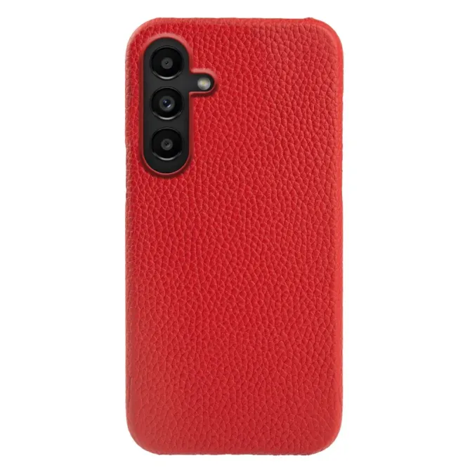 Coque Samsung Galaxy S26 Magnétique Cuir Véritable Litchi