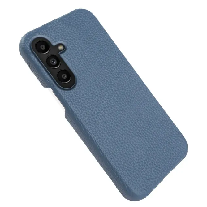 Coque Samsung Galaxy S26 Magnétique Cuir Véritable Litchi