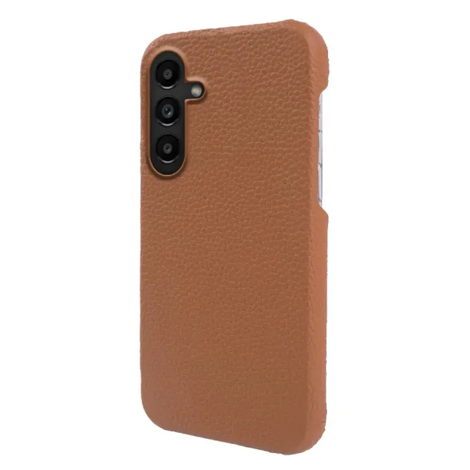 Coque Samsung Galaxy S26 Magnétique Cuir Véritable Litchi